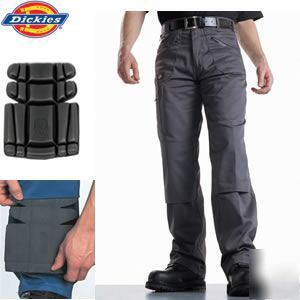 Dickies work trousers / cargo pants + knee pad pockets