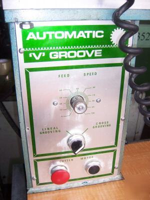 Excellent automac model avg-48RH v-groover