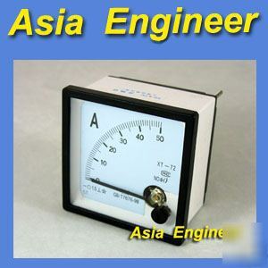 New brand analog amp panel meter + shunt dc 50A