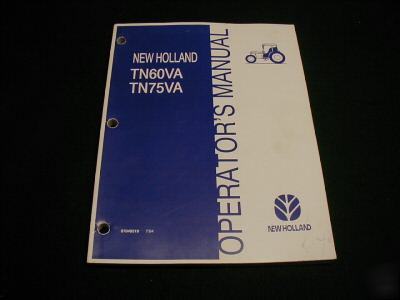 New holland tn 60VA tn 75VA operator manual
