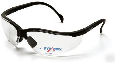 New pyramex v-2 bifocal 2.0X safety glasses SB1880R20 