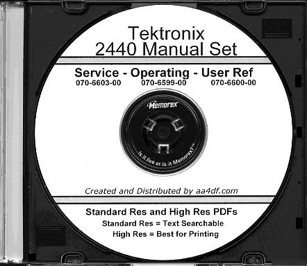 Tek 2440 3 volume manual set + extras (a better deal )