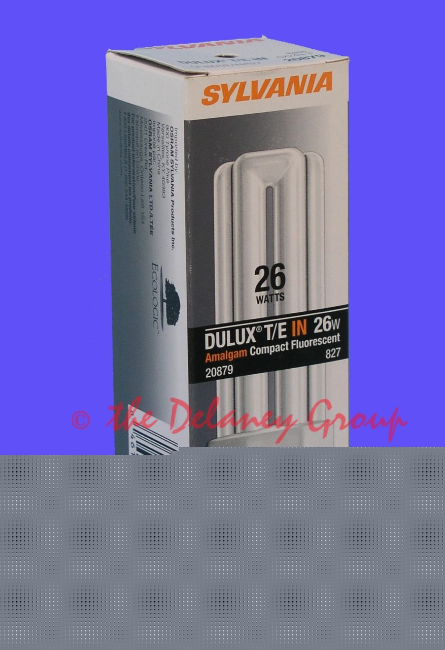 20 sylvania dulux compact fluorescent 26W bulbs 20879