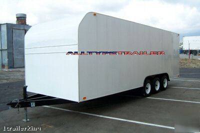 Motorcycle atv car hauler utility 19' enclosed trailer 