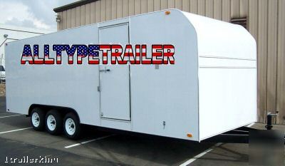 Motorcycle atv car hauler utility 19' enclosed trailer 