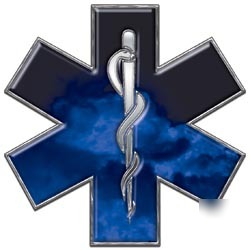 Emt ems mfr medic decal reflective 12