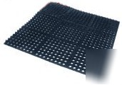 New black honeycomb comfort matting 3'X3' floor mat