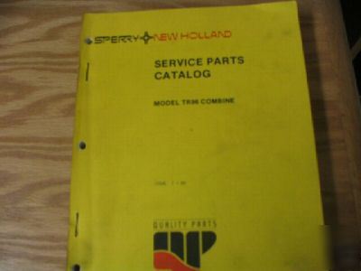 New holland TR96 combine parts catalog