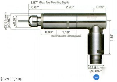 Nsk E2550 series 90 degree angle spindle ras-101 0.897