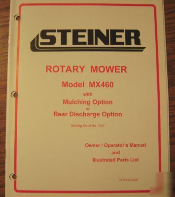 Steiner tractor rotary mower operator's manual 