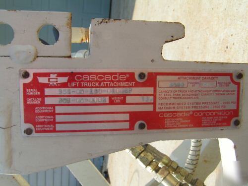 Cascade forkliftlift truck attachment push pull slip 