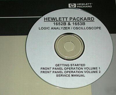 Hp 1652B 1653B service & operation manuals (4 volume)