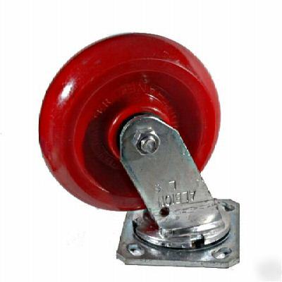 Induthane caster w/ albion L6 swivel mount set of 4 