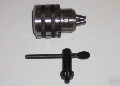 New - heavy duty drill chuck with key 0 - 1/4 JT1