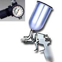 Gravity feed hvlp paint gun 1.3MM w/ aluminum and nylon
