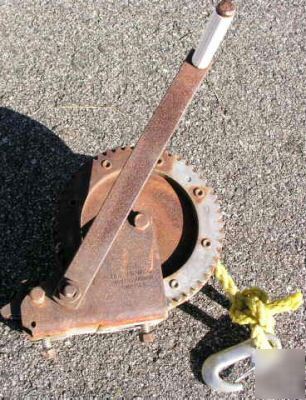 Hand hoist/rope/line pull/boat trailers/1800 lbs/T1802