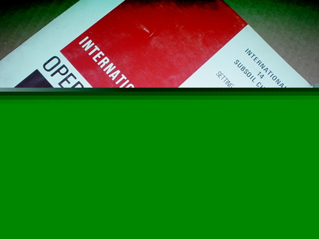 Ih 14 subsoil chisel operator manual