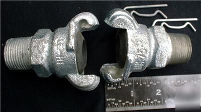 10 male quick connect air/gas fittings 3/4