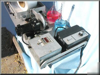 Bodine var speed dc motor w controller,reciptray,coater