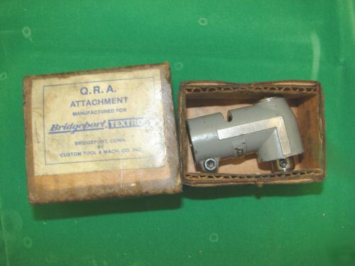 Bridgeport quillmaster qra right angle head milling 
