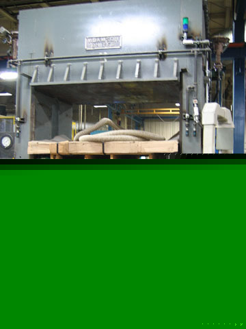 Adamson united 1500 ton hydraulic upacting press