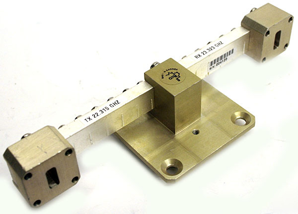 Diplexer microwave waveguide tx 23.288GHZ rx 22.280 ghz