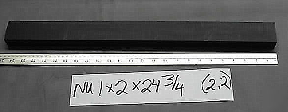 Nylon unfilled black 1 X2 X24.75