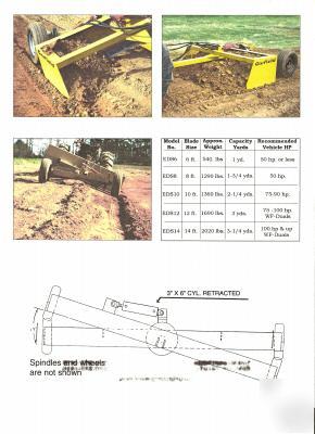 10FT. tilt drag/box scraper garfield darr equipment il