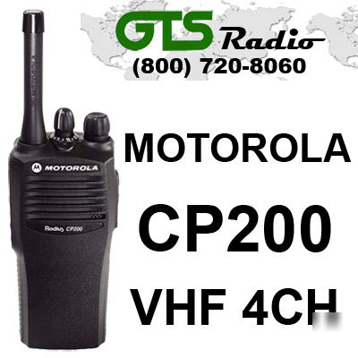New motorola CP200 vhf 4 channel 5 watt cp 200