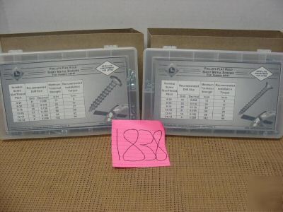 Phillips pan head and flat head sheet metal screws