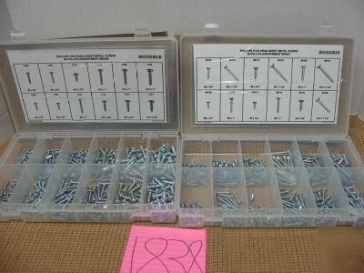 Phillips pan head and flat head sheet metal screws