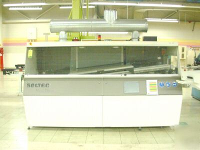 Soltec maxi-wave 6522CC wave solder machine, 1995