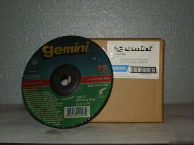 1CASE of 20 norton genini type 27 size 7 x 1/4 x 7/8 