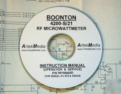 Boonton 4200 s/21 instruction manual (ops & service)