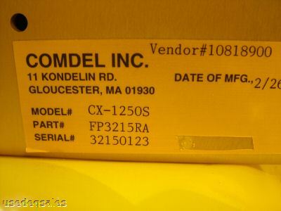 Comdel cx-1250S 1250W rf generator FP3215RA