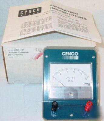 Csc cenco 82421-03 0-10V dc voltmeter (vdc / 10VDC)