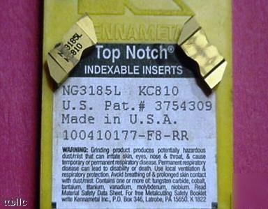 7PC NG3185L KC810 kennametal groooving insert 