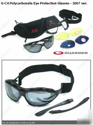Guarder g-C4 polycarbonate eye protection glasses 07VER