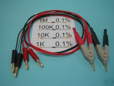 Kelvin clip / clipper for lcr / rcl dmm - banana jack