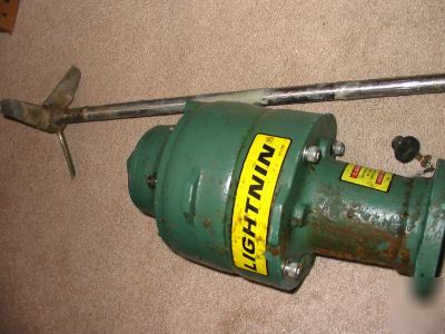 Lightnin mixer agitator 1/4HP air operated glue paint 