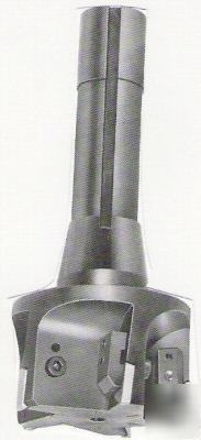 New - apt 1-1/2 dia. r-8 shank tpg indexable end mill 