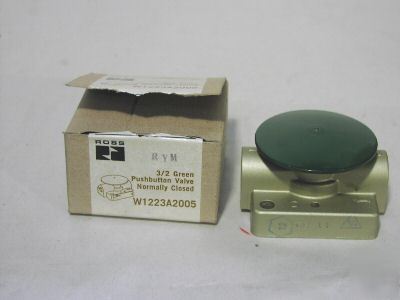 New ross W1223A2005 pushbutton 3/2 valve nc 