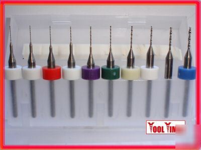 Solid tungsten & carbide micro drill set- 0.35 -1.15MM