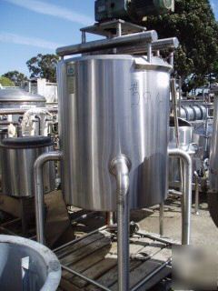Tank, 175 gallon, s/st, 3' x 53 , 3 hp agit, insul,