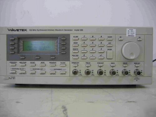 Wavetek 395 synthesized arb waveform generator 100 mhz