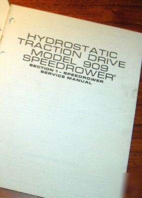 New holland 909 speedrower service repair manual nh