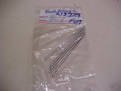 Paasche spray gun part parts a-u-4 needle lot of 5