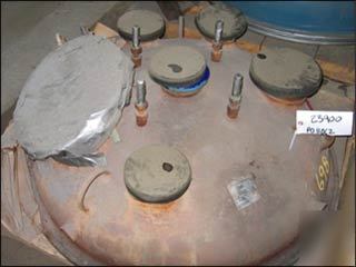 200 gal pfaudler glass lined reactor top, 25# - 23900