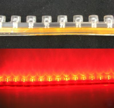 3,red 24CM pvc neon light strip 12V 24 led bulb lamp