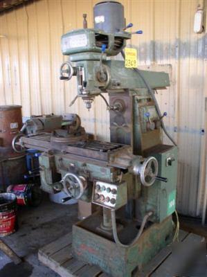 9Ã¢â‚¬Â x 35Ã¢â‚¬Â jet vertical milling machine; power feeds
